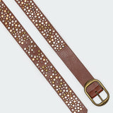 Zinia Studded Faux Leather Belt