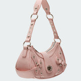 Hardware Faux Leather Bag