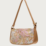 Sequin & Embroidered Straw Bag