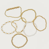 Glam Pearly Beaded Bracelet Pack