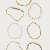 Glam Pearly Beaded Bracelet Pack