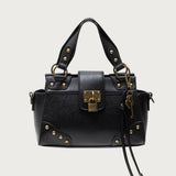 Vintage Hardware Faux Leather Bag
