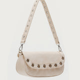 Grommet Faux Leather Bag