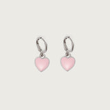 Pinky Heart Earrings