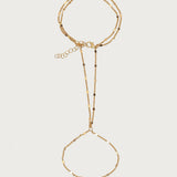 Dainty Disc Hand Chain