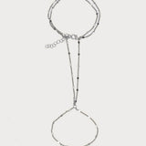Dainty Disc Hand Chain
