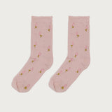 Embroidered Rose Socks