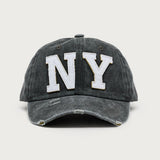 Ny Distressed Baseball Cap