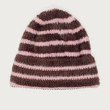 Striped Fuzzy Knit Beanie