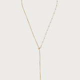 Pearl Beaded Cascading Chain Necklace