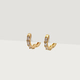 Rhinestone Huggy Hoop Earrings