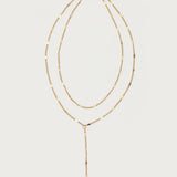 Cascading Disc Chain Necklace Set