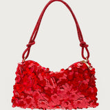 Glam Sequin & Bead Flower Bag