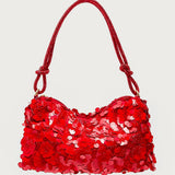 Glam Sequin & Bead Flower Bag