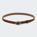 Faux Suede Slim Belt