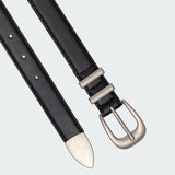 Basic Buckle Faux Leather Belt