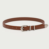 Basic Buckle Faux Leather Belt