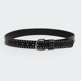 Studded Faux Leather Belt