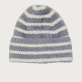 Striped Fuzzy Knit Beanie
