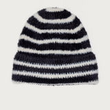 Striped Fuzzy Knit Beanie