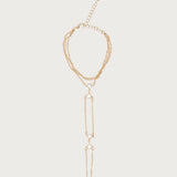 Rhinestone Layered Hand Chain