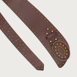 Studded Faux Leather Western Belt