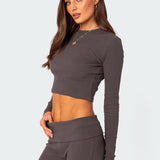Coffee Break Ribbed Top