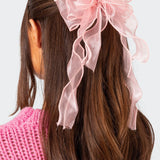 Frilled Bow Hair Clip