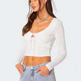 Lorey Lacey Knit Top