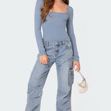Joanna Square Neck Bodysuit