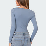 Joanna Square Neck Bodysuit