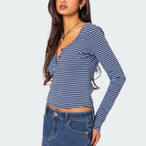 Jocelyn Striped Top