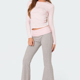Molly Contrast Flared Leggings