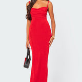 Clea Open Back Maxi Dress