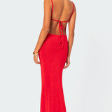 Clea Open Back Maxi Dress