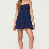 Calley Scrunchy Tiered Mini Dress