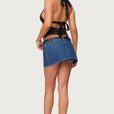 Ginny Mixed Polka Dot Halter Top