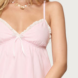 Danira Pinstripe Babydoll Mini Dress