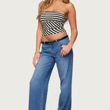 Betsana Striped Tube Top