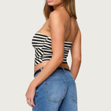 Betsana Striped Tube Top