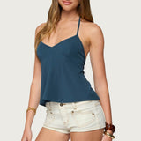 Leonora Halter Babydoll Top
