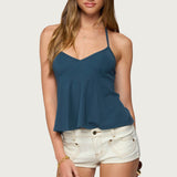 Leonora Halter Babydoll Top