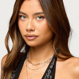 Layered Mixed Chain Necklace