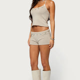 Nicca Iridescent Knit Halter Top