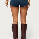 Sashe Stretchy Denim Shorts