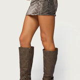 Teresa Printed Mesh Mini Skirt