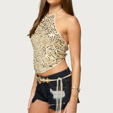 Ilaria Sequin Halter Top