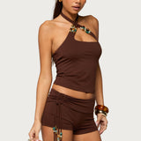 Thia Bead Halter Top