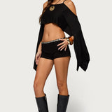 Marea Iridescent Button Shorts