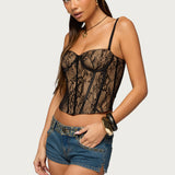 Saffire Detachable Straps Lace Corset